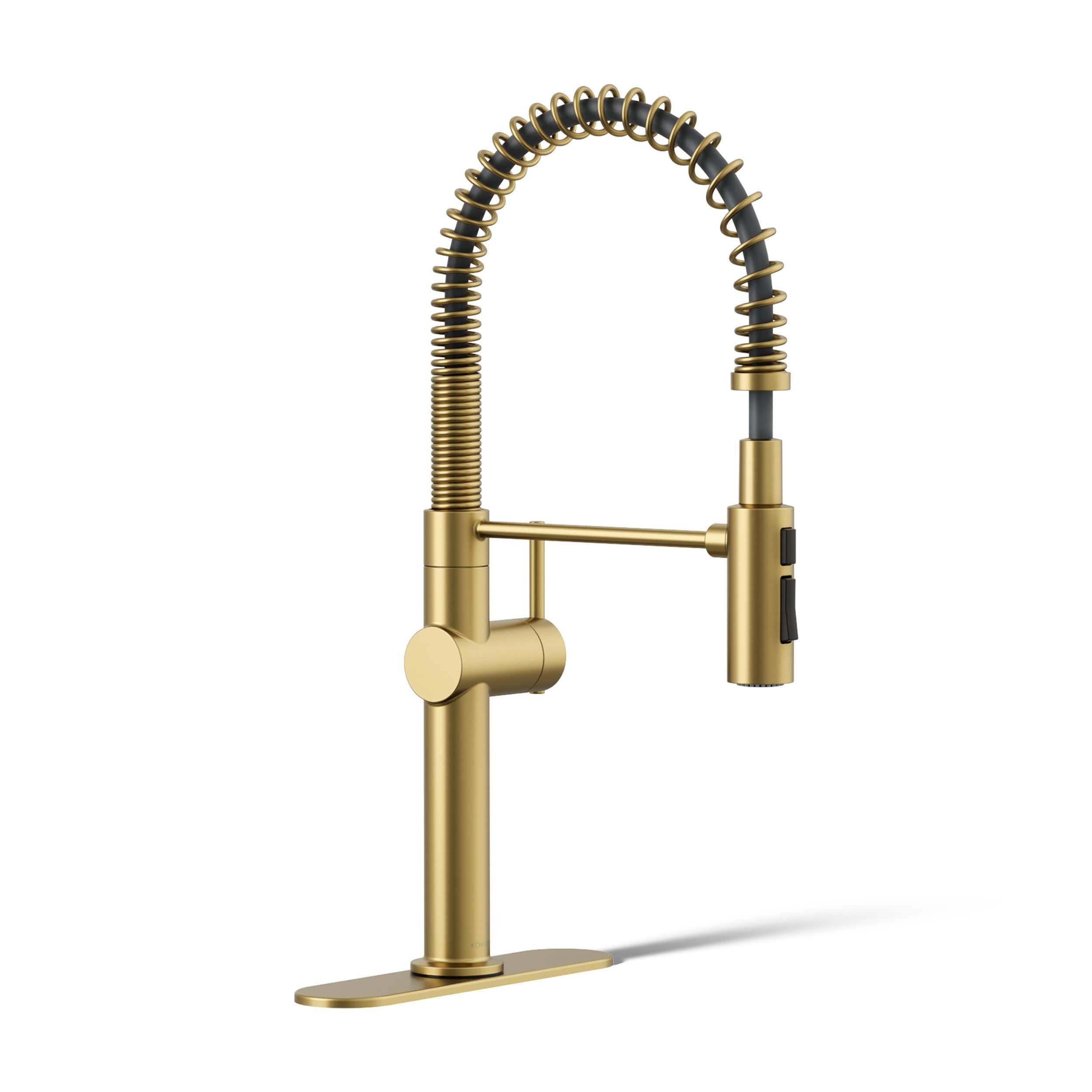 KOHLER 22973-2MB Crue High-Arc Kitchen Faucet with Pull Down